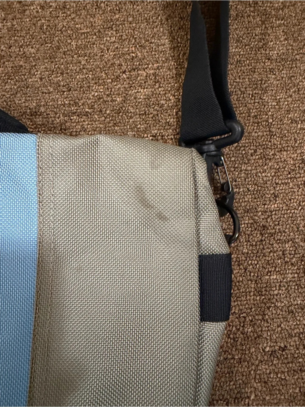 Vintage Timbuk2 Small Messenger Bag Gray Blue Crossbody Shoulder Bag